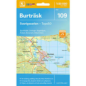 Kartförlaget 109 Burträsk Sverigeserien Topo50