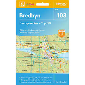 Kartförlaget 103 Bredbyn Sverigeserien Topo50