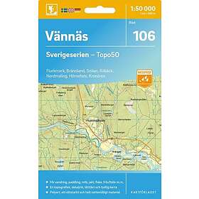 Kartförlaget 106 Vännäs Sverigeserien Topo50