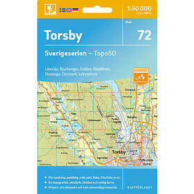 Kartförlaget 72 Torsby Sverigeserien Topo50