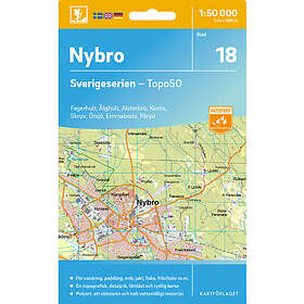 Kartförlaget 18 Nybro Sverigeserien Topo50