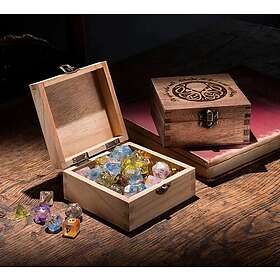 Critic Dice Storage Square Box: Tree of Life (Pine)