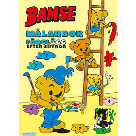 Bamse Kärnan Färglägg Efter Siffror Målarbok