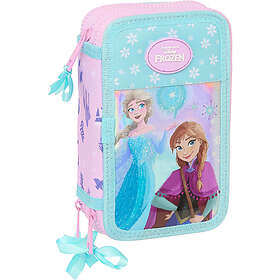 Disney Frozen Cool Days Trippelpennfodral, Rosa/Turkos
