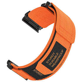 Tiera Garmin Epix orange nylonarmband 26 mm quick release