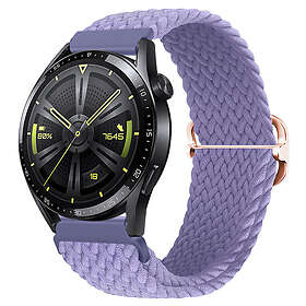 Tiera flätat textilarmband lila 20 mm