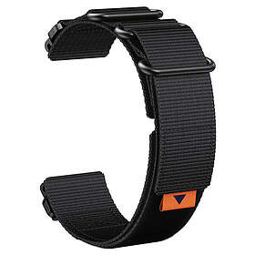 Tiera Garmin Fenix nylonarmband quick release svart 26 mm
