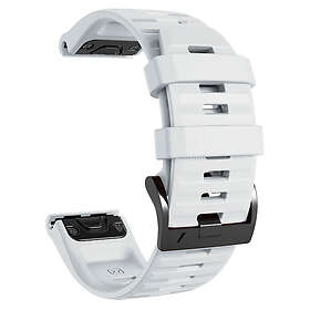 Tiera Garmin Fenix silikonarmband vit quick release 26 mm