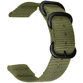 Tiera grönt nylonarmband 22 mm