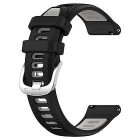 Tiera Sport silikonklockarmband svart-grått 22 mm