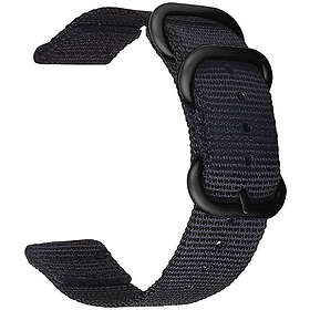 Tiera svart nylonarmband 20 mm