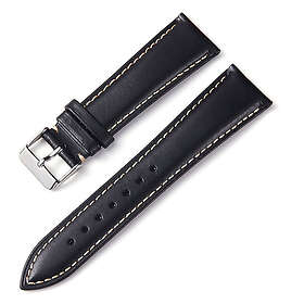 Tiera Oil Wax läderarmband svart 19 mm