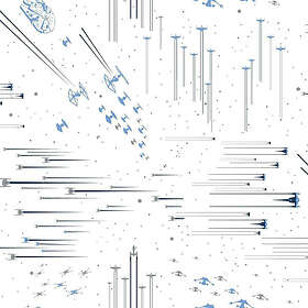 RoomMates Wallstickers Star Wars Galactic Battle