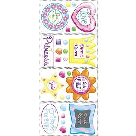 RoomMates Wallsticker Girly Wall