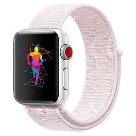 Tiera Apple Watch nylonarmband ljusröd 42/44/45/49mm