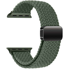 Tiera Apple Watch flätat textilarmband oliv 42/44/45/49mm
