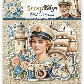 ScrapBoys Die Cuts Ephemera 42 st Old Marina
