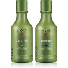 Inoar Argan Oil System Set För återfuktning och lyster 2x250ml
