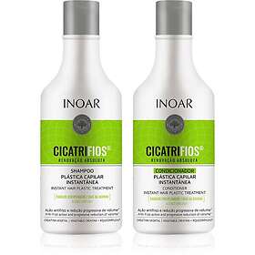 Inoar CicatriFios Set För skadat och ömtåligt hår 2x250ml