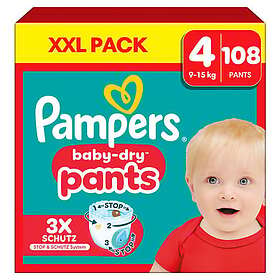 Pampers  Baby-Dry Byxblöjor Storlek 4 (9kg-15kg) 108st