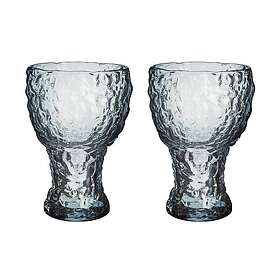 Kosta Boda Moss highball glas cirkulär 42 cl 2-pack Blå