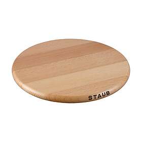 Staub magnetiskt grytunderlägg rund bok 23 cm