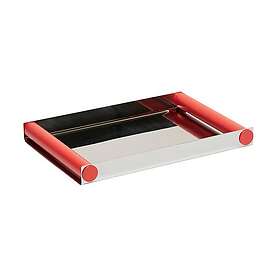 Design Letters Ray tray disco bricka 20,5x30 cm Red coral,-rostfritt stål