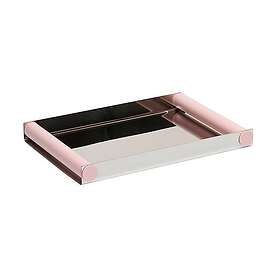 Design Letters Ray tray disco bricka 20,5x30 cm Creole pink-rostfritt stål