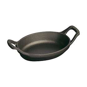 Staub oval ugnsform gjutjärn 15 cm Svart