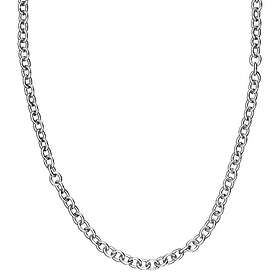 Panduro Hobby 80 cm lång kedja smyckeskedja – koppar pläterad med 925 sterling silver