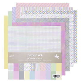 Panduro Hobby Papperskit 20cm pastellmönster