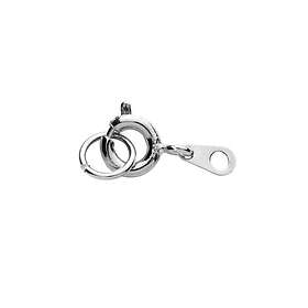 Panduro Hobby Fjäderlås med motring ringögla – Ø 5 mm. Silverfärgade, 10-pack.