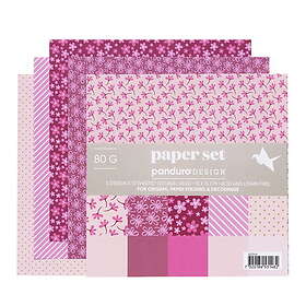 Panduro Hobby Papperskit 15cm rosa mönster