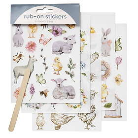 Panduro Hobby Rub ons 10 ark djur och natur