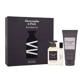 Abercrombie & Fitch Authentic Man Parfymset (100ml edt, 15ml edt, 200ml duschgel)