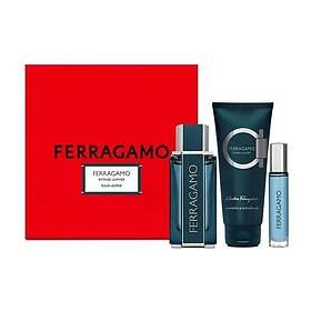 Salvatore Ferragamo Intense Leather Parfymset (100ml edp, 10ml edp, 100ml duschg