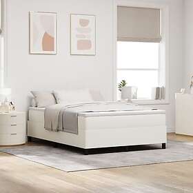 vidaXL Boxspring Säng Creme 140x200 cm Corduroy Tyg
