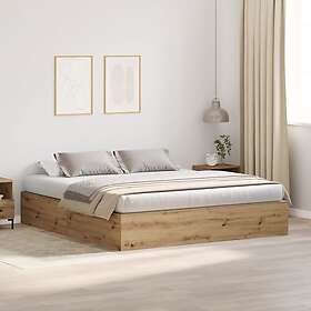vidaXL Storage bed frame Artisan Oak 200x200cm