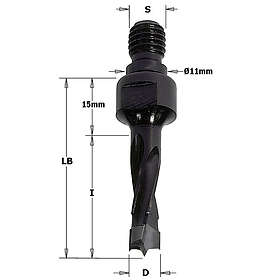 CMT Borr för trä ; S=M10/11 mm; D=5x30 mm