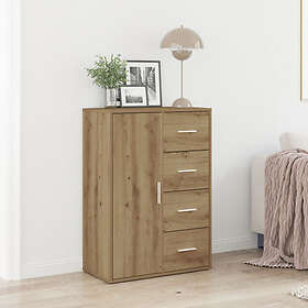 vidaXL Sideboard Artisan Ek 60x31x84 cm Konstruerat trä