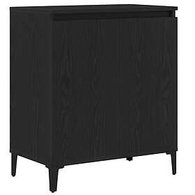 vidaXL Sideboard Svart Eik 60x35x70 cm Tre
