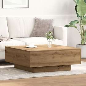 vidaXL Kaffeebord Artisian Ek 80x80x31 cm Trä