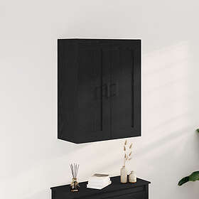 vidaXL Högskåp Svart Ek 69,5x34x90 cm Konstruerat Trä