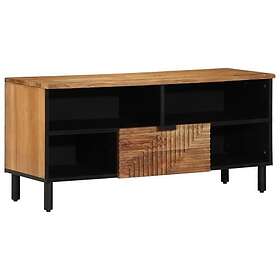 vidaXL TV-bänk 100x33,5x46 cm Massivt Akaciaträ