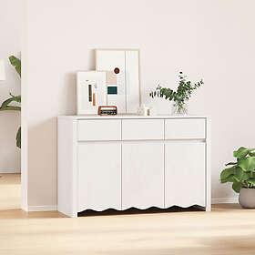 vidaXL Sideboard ""DRAMMEN"" Vit 114x43x75,5 cm Solid Trä Furu