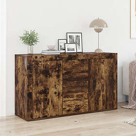vidaXL Sideboard Rökt ek Konstruerat trä 120 x 36 x 69 cm Sideboard