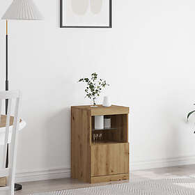 vidaXL Sideboard med LED-lampor i Artisan Ek 41x37x67 cm