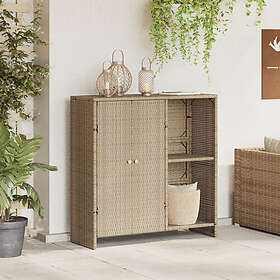 vidaXL Förvaringsskåp Beige 100x36x102 cm Rotting