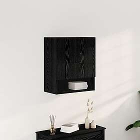 vidaXL Väggskåp Svart Ek 60x30x70 cm Trä