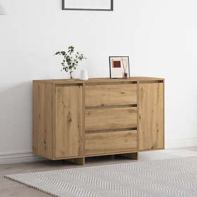 vidaXL Sideboard Artisan ek Solid Ek Artisan Ek Sideboard Rektangulär